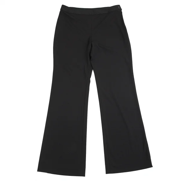 イッセイミヤケ ホワイトレーベルISSEY MIYAKE WHITELABEL ポリストレッチワイドパンツ 黒2 K-84412_001