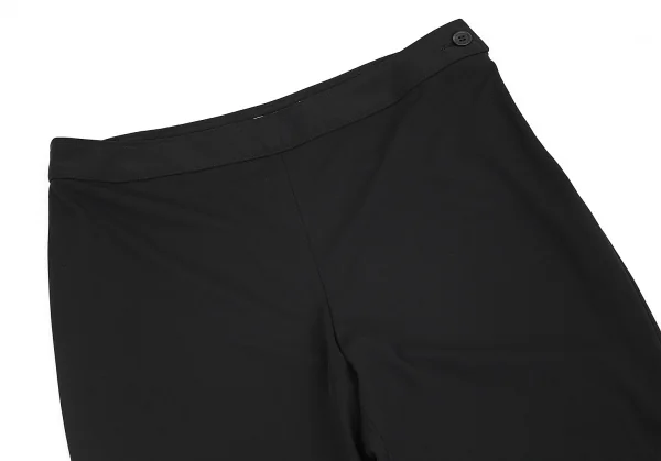 イッセイミヤケ ホワイトレーベルISSEY MIYAKE WHITELABEL ポリストレッチワイドパンツ 黒2 K-84412_002