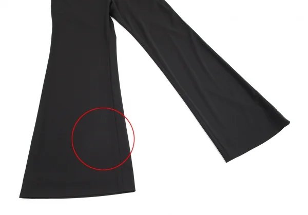 イッセイミヤケ ホワイトレーベルISSEY MIYAKE WHITELABEL ポリストレッチワイドパンツ 黒2 K-84412_005