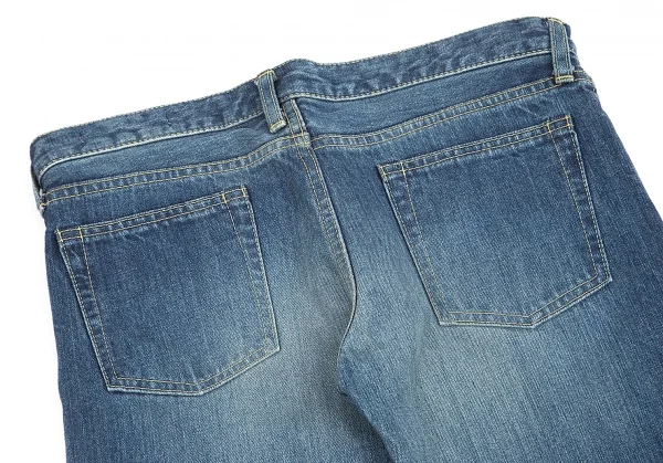 イッセイミヤケISSEY MIYAKE ウォッシュストレートデニムパンツ インディゴ2 K-84413_010