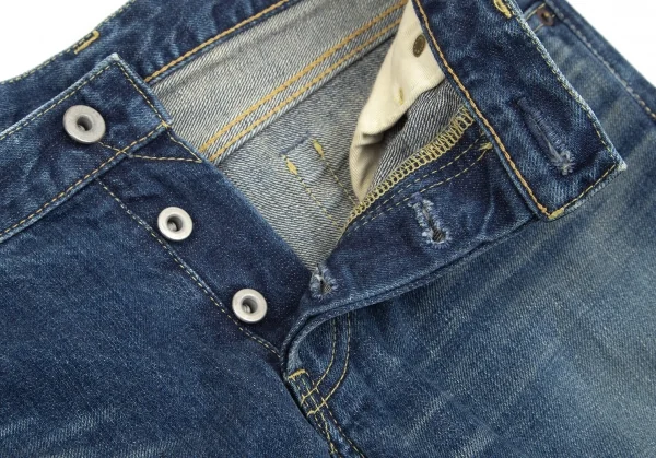 イッセイミヤケISSEY MIYAKE ウォッシュストレートデニムパンツ インディゴ2 K-84413_005