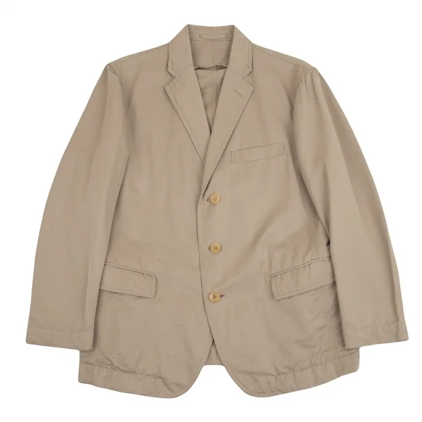 イッセイミヤケ メンISSEY MIYAKE MEN コットンナイロンステッチジャケット ベージュ1 K-84428_001