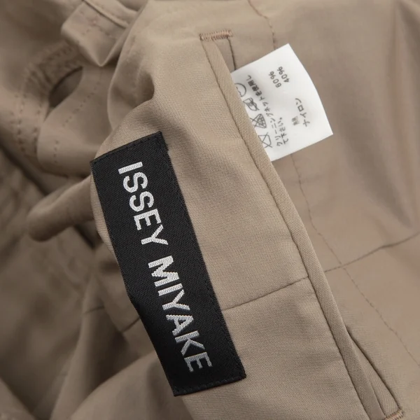 イッセイミヤケ メンISSEY MIYAKE MEN コットンナイロンステッチジャケット ベージュ1 K-84428_013