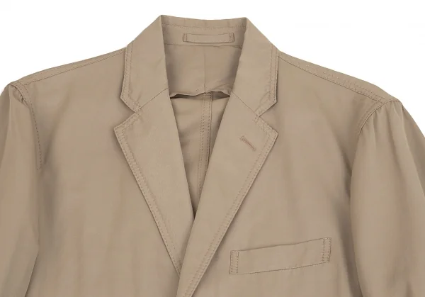 イッセイミヤケ メンISSEY MIYAKE MEN コットンナイロンステッチジャケット ベージュ1 K-84428_002