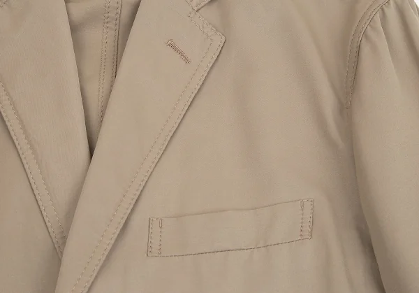 イッセイミヤケ メンISSEY MIYAKE MEN コットンナイロンステッチジャケット ベージュ1 K-84428_004