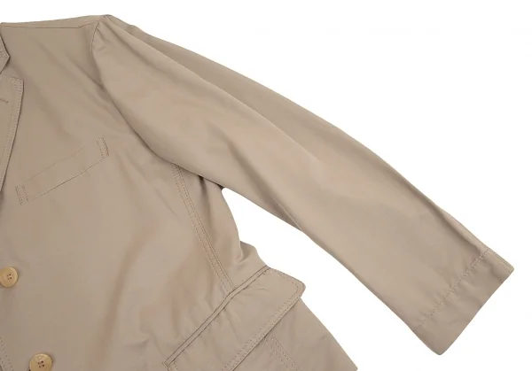 イッセイミヤケ メンISSEY MIYAKE MEN コットンナイロンステッチジャケット ベージュ1 K-84428_005