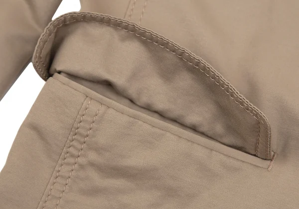 イッセイミヤケ メンISSEY MIYAKE MEN コットンナイロンステッチジャケット ベージュ1 K-84428_008
