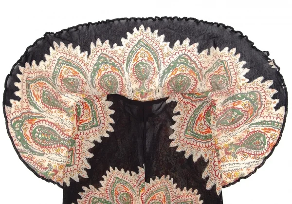 ジャンポールゴルチエJean Paul GAULTIER プリントパワーネットケープカットソー ベージュ40 K-84469_013