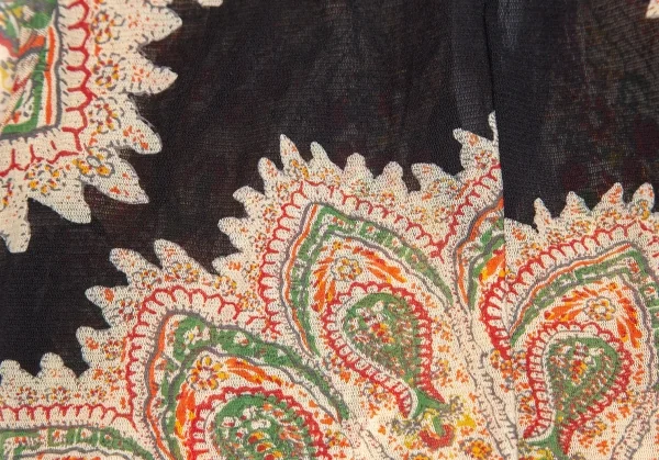 ジャンポールゴルチエJean Paul GAULTIER プリントパワーネットケープカットソー ベージュ40 K-84469_014