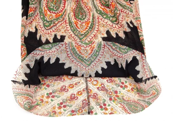 ジャンポールゴルチエJean Paul GAULTIER プリントパワーネットケープカットソー ベージュ40 K-84469_009