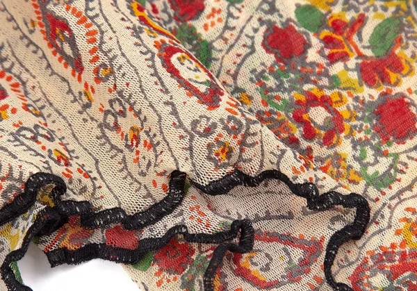 ジャンポールゴルチエJean Paul GAULTIER プリントパワーネットドレープスカート ベージュ40 K-84470_014