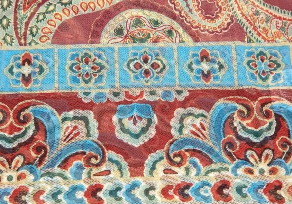 ヴィヴィアンタムVIVIENNETAM ペイズリープリントパワーネットスキッパー レンガ0 K-84473_010