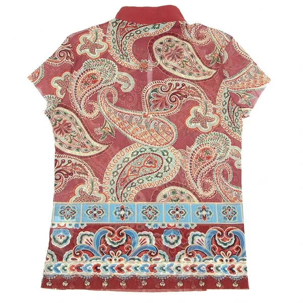 ヴィヴィアンタムVIVIENNETAM ペイズリープリントパワーネットスキッパー レンガ0 K-84473_012