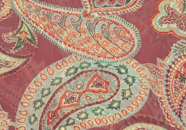 ヴィヴィアンタムVIVIENNETAM ペイズリープリントパワーネットスキッパー レンガ0 K-84473_014