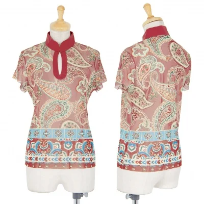 ヴィヴィアンタムVIVIENNETAM ペイズリープリントパワーネットスキッパー