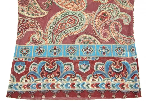 ヴィヴィアンタムVIVIENNETAM ペイズリープリントパワーネットスキッパー レンガ0 K-84473_008