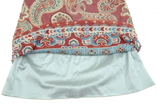 ヴィヴィアンタムVIVIENNETAM ペイズリープリントパワーネットセットアップスーツ レンガ0 K-84475_016