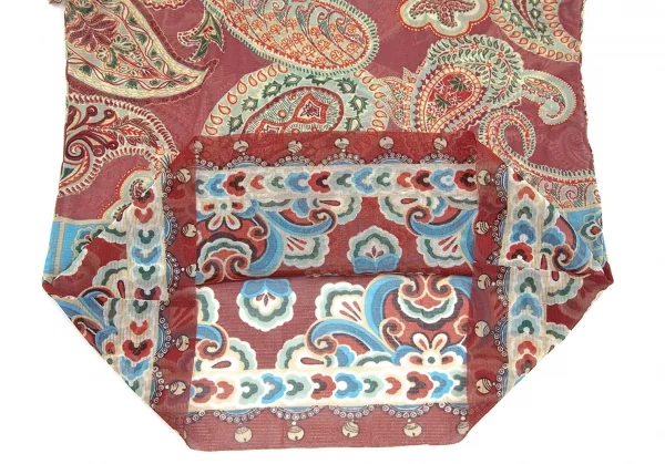 ヴィヴィアンタムVIVIENNETAM ペイズリープリントパワーネットセットアップスーツ レンガ0 K-84475_008