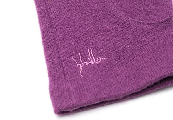 シビラSybilla ビーズ装飾ニットグローブ 紫 K-84485_006