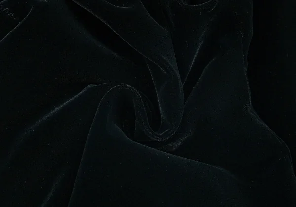 ジャンポールゴルチエJean Paul GAULTIER サイドジグザグステッチベロアパンツ 黒48 K-84518_013