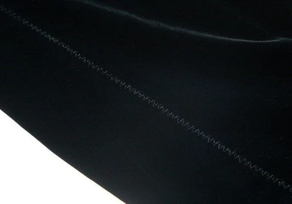 ジャンポールゴルチエJean Paul GAULTIER サイドジグザグステッチベロアパンツ 黒48 K-84518_007