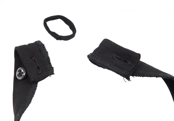 トムブラウンTHOM BROWNE インサイドアウトホルターネックシルクブラウス 黒0 K-84522_013