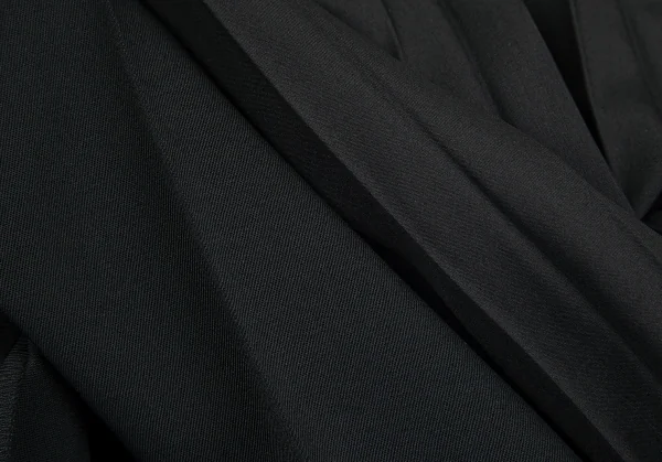 ヨウジヤマモト ファムYohji Yamamoto FEMME シルクプリーツ切替ウールギャバラップスカート 黒3 K-84539_014