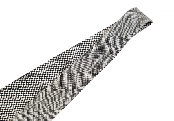 トキオクマガイTOKIO KUMAGAI グレンチェックハウンドトゥースリバーシブルネクタイ グレー K-84618_005