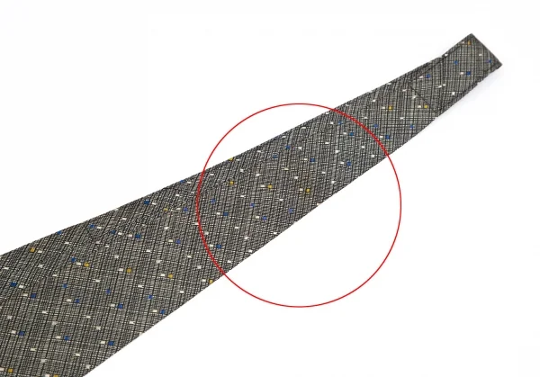 コムデギャルソン オムCOMME des GARCONS HOMME シルク織り柄ネクタイ グレー K-84620_003