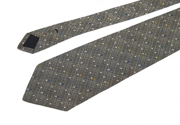 コムデギャルソン オムCOMME des GARCONS HOMME シルク織り柄ネクタイ グレー K-84620_005