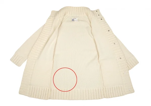 リミフゥLIMI feu ウールローゲージニットジャケット クリームS K-84632_011