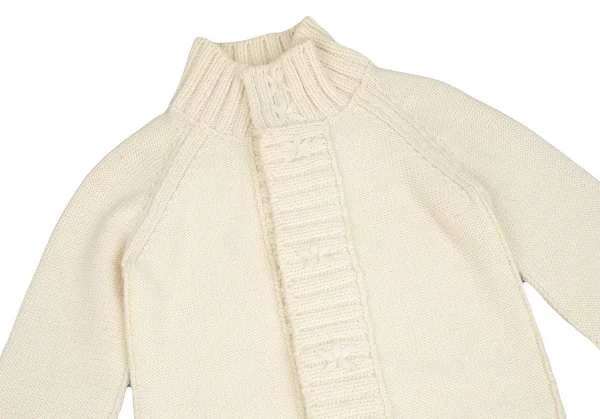 リミフゥLIMI feu ウールローゲージニットジャケット クリームS K-84632_003