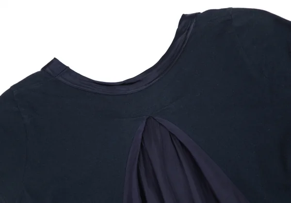 サカイラックsacai luck キュプラ切替フレンチスリーブカットソー 紺1 K-84710_010