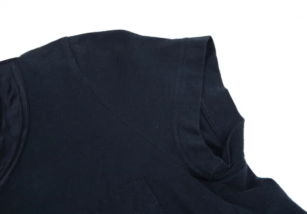 サカイラックsacai luck キュプラ切替フレンチスリーブカットソー 紺1 K-84710_006