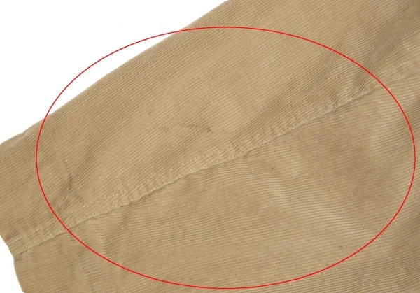 パパスPapas コーデュロイ裏ネルチェック中綿ジャケット ベージュL K-84712_017