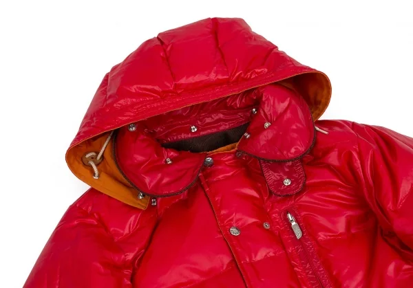 ジュンヤワタナベマン コムデギャルソン×ノースフェイス eYe JUNYA WATANABE MAN COMME des GARCONSリバーシブルダウンジャケット オレンジ赤M K-84729_011