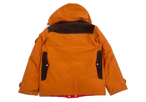 ジュンヤワタナベマン コムデギャルソン×ノースフェイス eYe JUNYA WATANABE MAN COMME des GARCONSリバーシブルダウンジャケット オレンジ赤M K-84729_014