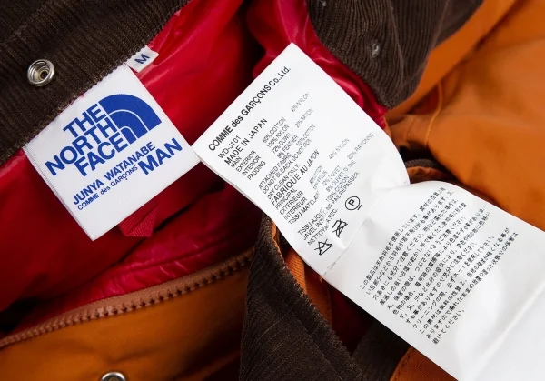 ジュンヤワタナベマン コムデギャルソン×ノースフェイス eYe JUNYA WATANABE MAN COMME des GARCONSリバーシブルダウンジャケット オレンジ赤M K-84729_019
