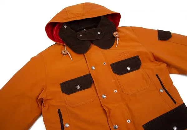 ジュンヤワタナベマン コムデギャルソン×ノースフェイス eYe JUNYA WATANABE MAN COMME des GARCONSリバーシブルダウンジャケット オレンジ赤M K-84729_002