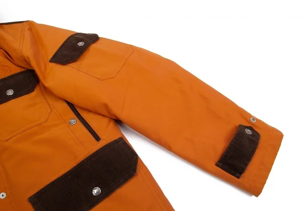 ジュンヤワタナベマン コムデギャルソン×ノースフェイス eYe JUNYA WATANABE MAN COMME des GARCONSリバーシブルダウンジャケット オレンジ赤M K-84729_004