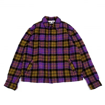 コムデギャルソンシャツCOMME des GARCONS SHIRT 縮絨ウールチェックジャケット