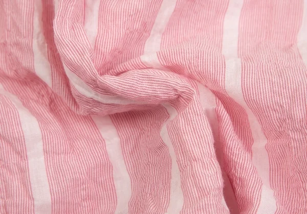 マドモアゼルノンノンMademoiselle NON NON コットンストライプシワ加工シャツ ピンク白38M K-84747_015