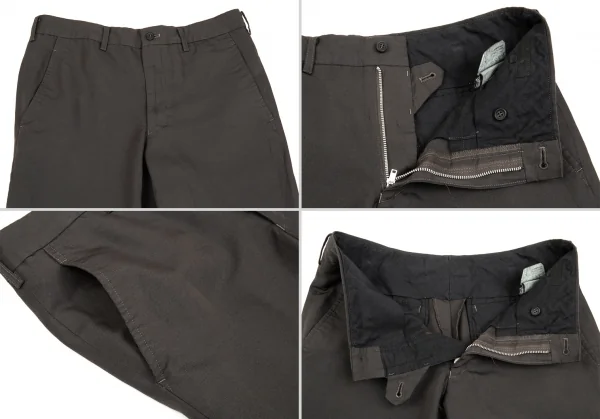 コムデギャルソン オムプリュスCOMME des GARCONS HOMME PLUS 製品染めリネン混ポリポケットデザインセットアップスーツ チャコールカーキXS K-84782_014