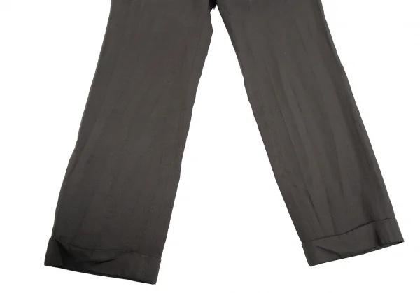 コムデギャルソン オムプリュスCOMME des GARCONS HOMME PLUS 製品染めリネン混ポリポケットデザインセットアップスーツ チャコールカーキXS K-84782_015