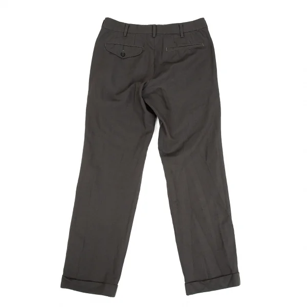 コムデギャルソン オムプリュスCOMME des GARCONS HOMME PLUS 製品染めリネン混ポリポケットデザインセットアップスーツ チャコールカーキXS K-84782_017
