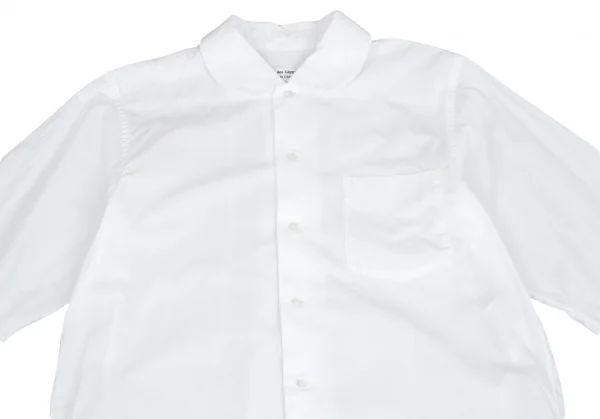 コムコム コムデギャルソンCOMME des GARCONS 丸襟ロングブラウス 白S