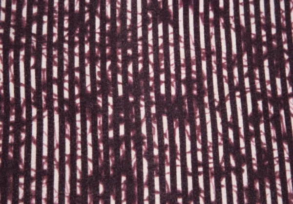 ジャンポールゴルチエ ファムJean Paul GAULTIER FEMME コットンポリストレッチグラフィックストライプカットソー 紫40 K-84824_012