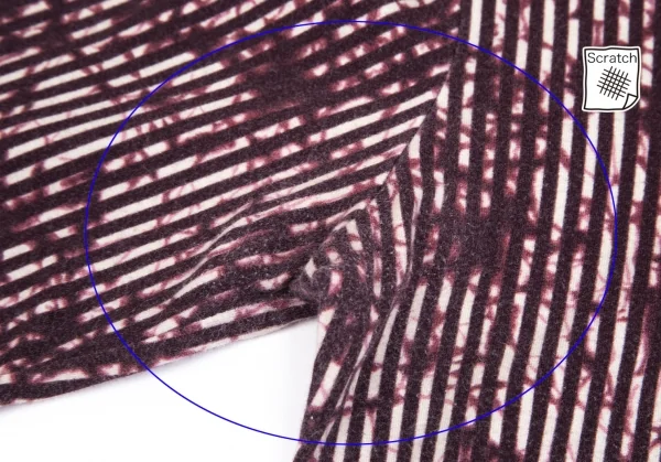 ジャンポールゴルチエ ファムJean Paul GAULTIER FEMME コットンポリストレッチグラフィックストライプカットソー 紫40 K-84824_005