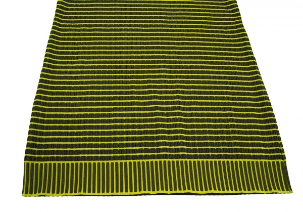 プリーツプリーズ エーポックPLEATS PLEASE A-POC フレンチスリーブボーダーチュニック 黄黒3 K-84842_005