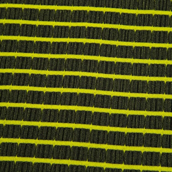 プリーツプリーズ エーポックPLEATS PLEASE A-POC フレンチスリーブボーダーチュニック 黄黒3 K-84842_008